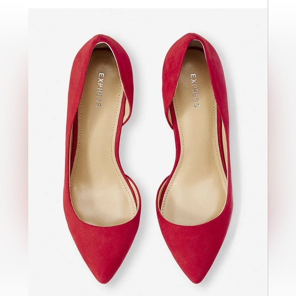 Express Red D'Orsay pumps 8.5 - Picture 2 of 8